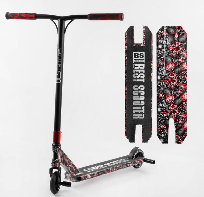 Трюковий самокат Best Scooter BS-77488 HIC-система, ПЕГІ, алюмінієвий диск і дека