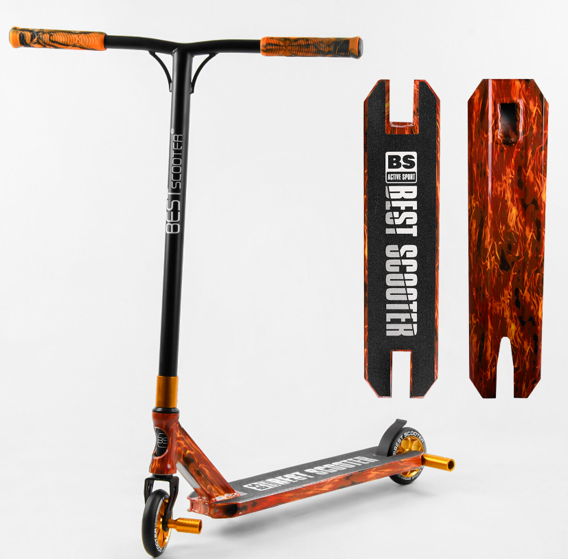 Трюковий самокат Best Scooter BS-77225 HIC-система, ПЕГІ, алюмінієвий диск і дека