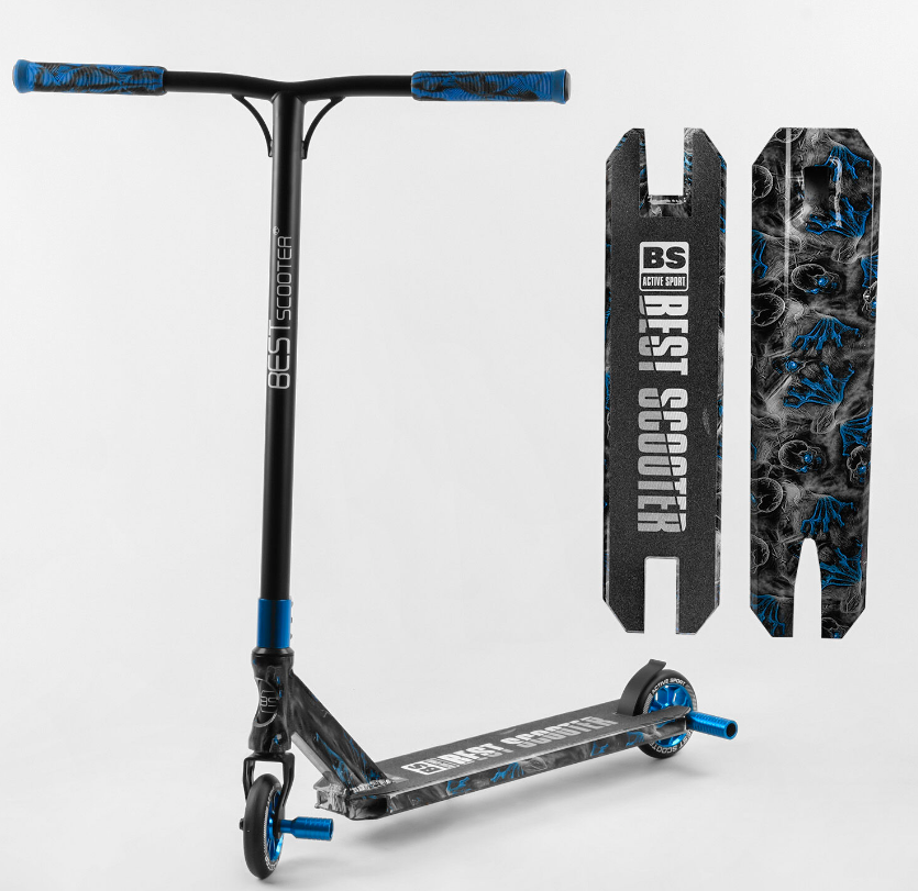 Трюковий самокат Best Scooter BS-77566 HIC-система, ПЕГІ, алюмінієвий диск і дека