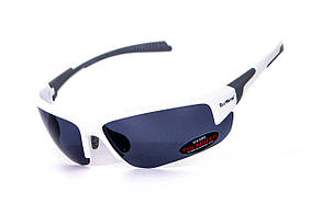 Окуляри BluWater Samson-3 White Polarized (gray), сірі в білій оправі, фото 1