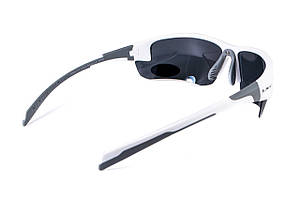 Окуляри BluWater Samson-3 White Polarized (gray), сірі в білій оправі, фото 3