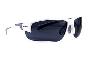 Окуляри BluWater Samson-3 White Polarized (gray), сірі в білій оправі, фото 5