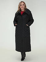 Стильне стьобане жіноче подовжене демісезонне пальто''Тіна''