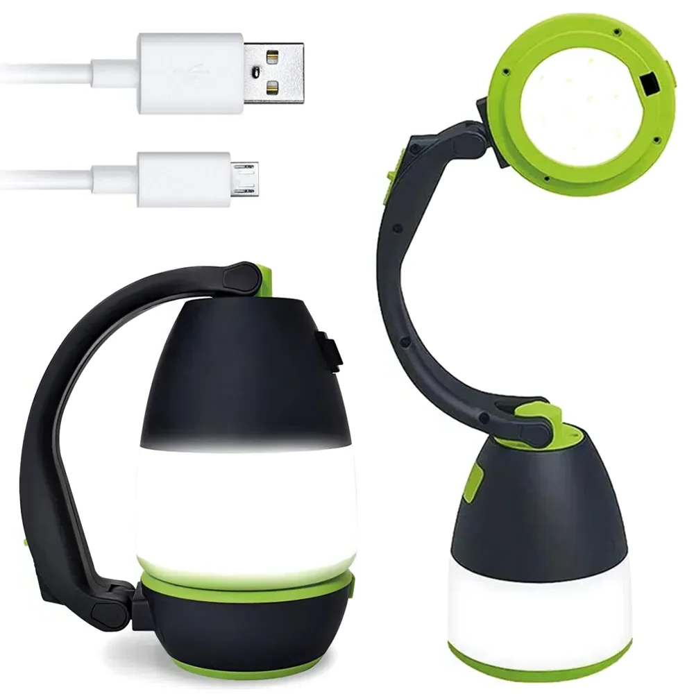 Кемпінговий ліхтар трансформер 3в1 з USB, PowerBank / Акумуляторний ліхтарик / Світлодіодна LED лампа