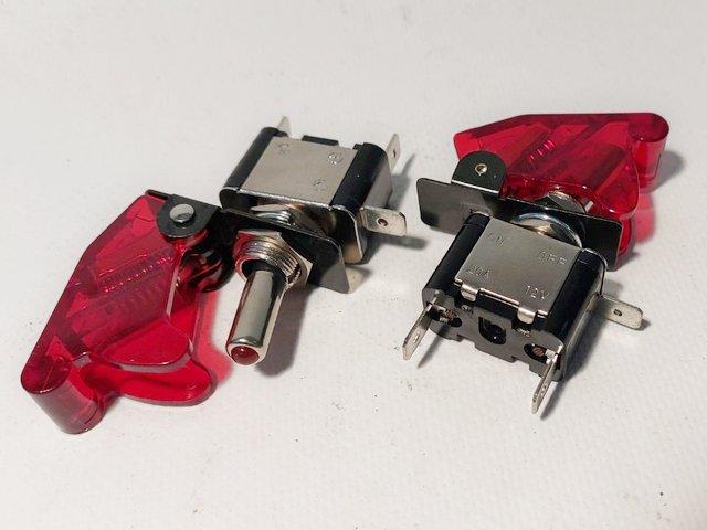 Тумблер з підсвіткою і червоною кришкою 1021 RED, фото 1
