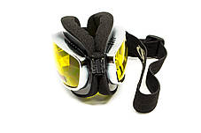 Окуляри захисні з ущільнювачем Global Vision Retro Joe (yellow) жовті, фото 4