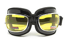 Окуляри захисні з ущільнювачем Global Vision Retro Joe (yellow) жовті, фото 6