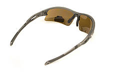 Окуляри захисні Venture Gear MontEagle GunMetal (bronze) Anti-Fog, коричневі в оправі кольору "темний металік", фото 3