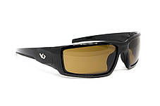 Окуляри захисні Venture Gear Pagosa (bronze) Anti-Fog, коричневі в чорній оправі, фото 3