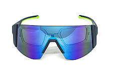 Окуляри захисні Global Vision Astro+RX Blue (G-Tech™ blue), дзеркальні сині в синій оправі з діоптричною вставкою в комплекті, фото 4