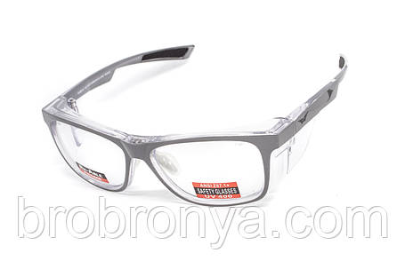 Окуляри під діоптрії Global Vision RX-T Сrystal Gray (rx-able) (clear), прозорий в двокольоровій оправі, фото 1