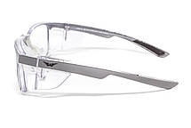 Окуляри під діоптрії Global Vision RX-T Сrystal Gray (rx-able) (clear), прозорий в двокольоровій оправі, фото 5