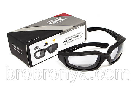 Окуляри фотохромні захисні з поляризацією Global Vision Kickback-Z Polarized+Photochromic (light gray) Anti-Fog, фото 1