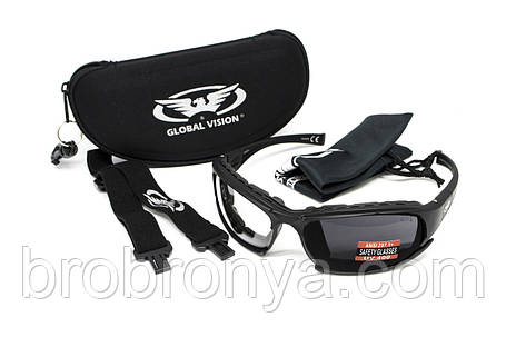 Окуляри захисні фотохромні Global Vision Assault Photochromic (clear) Anti-Fog, прозорі, фото 1
