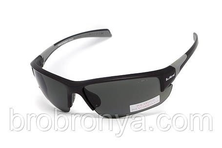 Окуляри поляризаційні захисні BluWater Samson-3 Z87.1 Polarized (gray), сірі, фото 1