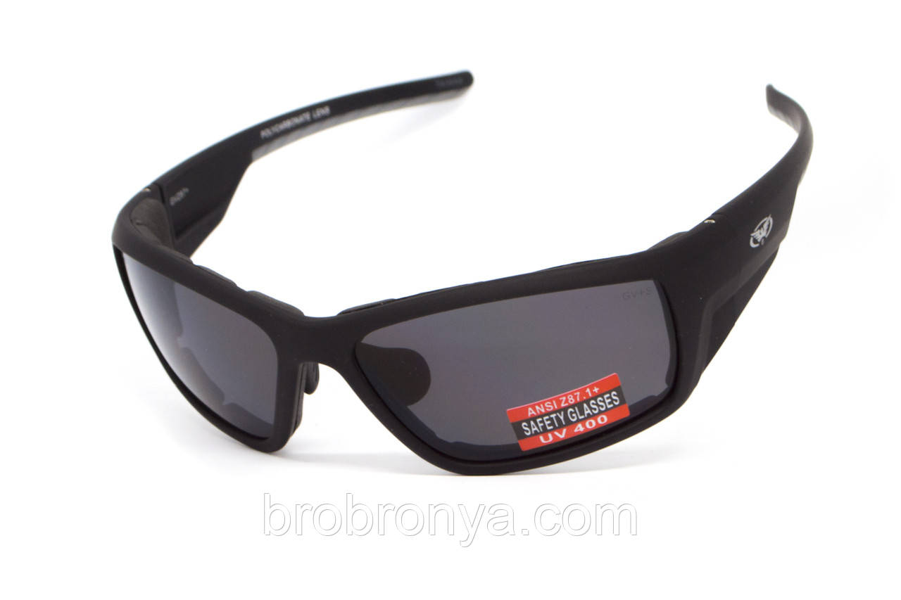 Окуляри захисні з ущільнювачем Global Vision Kinetic (gray), сірі
