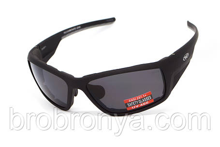 Окуляри захисні з ущільнювачем Global Vision Kinetic (gray), сірі, фото 1