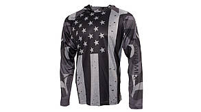 Long Sleeve Hoodie USA Flag, лонгслів худі сонцезахисний UPF50+ сірий прапор США, розмір XL, фото 3