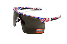 Окуляри захисні Global Vision Onyx USA Flag (gray), сірі в оправі прапор США, фото 6