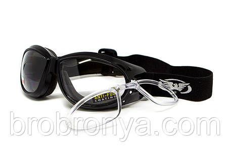 Окуляри захисні з ущільнювачем Global Vision Eliminator RX (clear) Anti-Fog, прозорі з діоптричною вставкою, фото 1