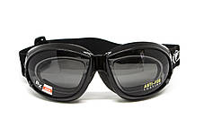 Окуляри захисні з ущільнювачем Global Vision Eliminator RX (gray) Anti-Fog, сірі з діоптричною вставкою, фото 4