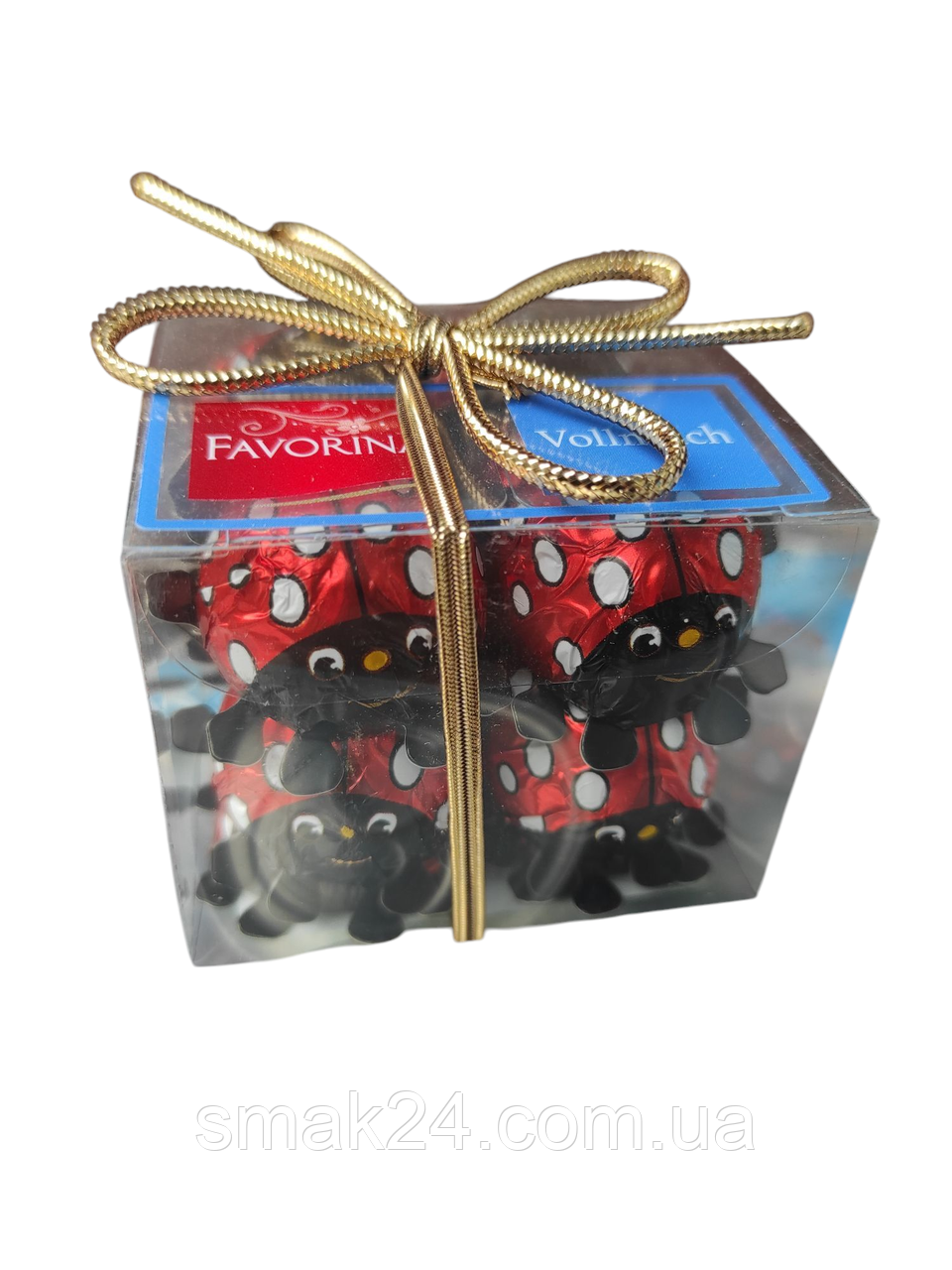 Шоколадні цукерки з молочним шоколадом усередині Сонечки Favorina (16 шт.) 100 г Німеччина