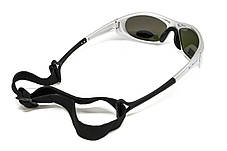 Окуляри поляризаційні BluWater Hydro Silver Polarized (G-Tech™ blue) Anti-Fog, дзеркальні сині в сріблястій оправі, фото 4