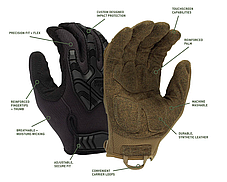 Тактичні рукавиці протиударні Venture Gear Tactical VGTG40 Heavy-Duty Impact Operator, чорні, розмір S (7), фото 4