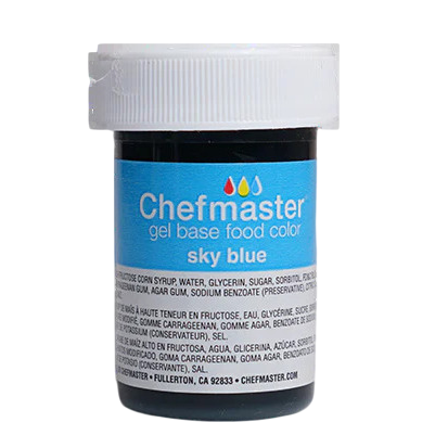 Пастоподібний барвник Chefmaster Sky Blue (Небесно-блакитний) 28г, фото 1