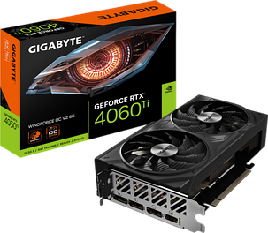 Відеокарта GeForce RTX 4060 Ti 8GB Gigabyte WindForce OC V2 (GV-N406TWF2OCV2-8GD), фото 1