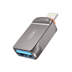 Адаптер XO NB281A-IA USB-A to Lightning Grey (NB281A-IA.tranish)