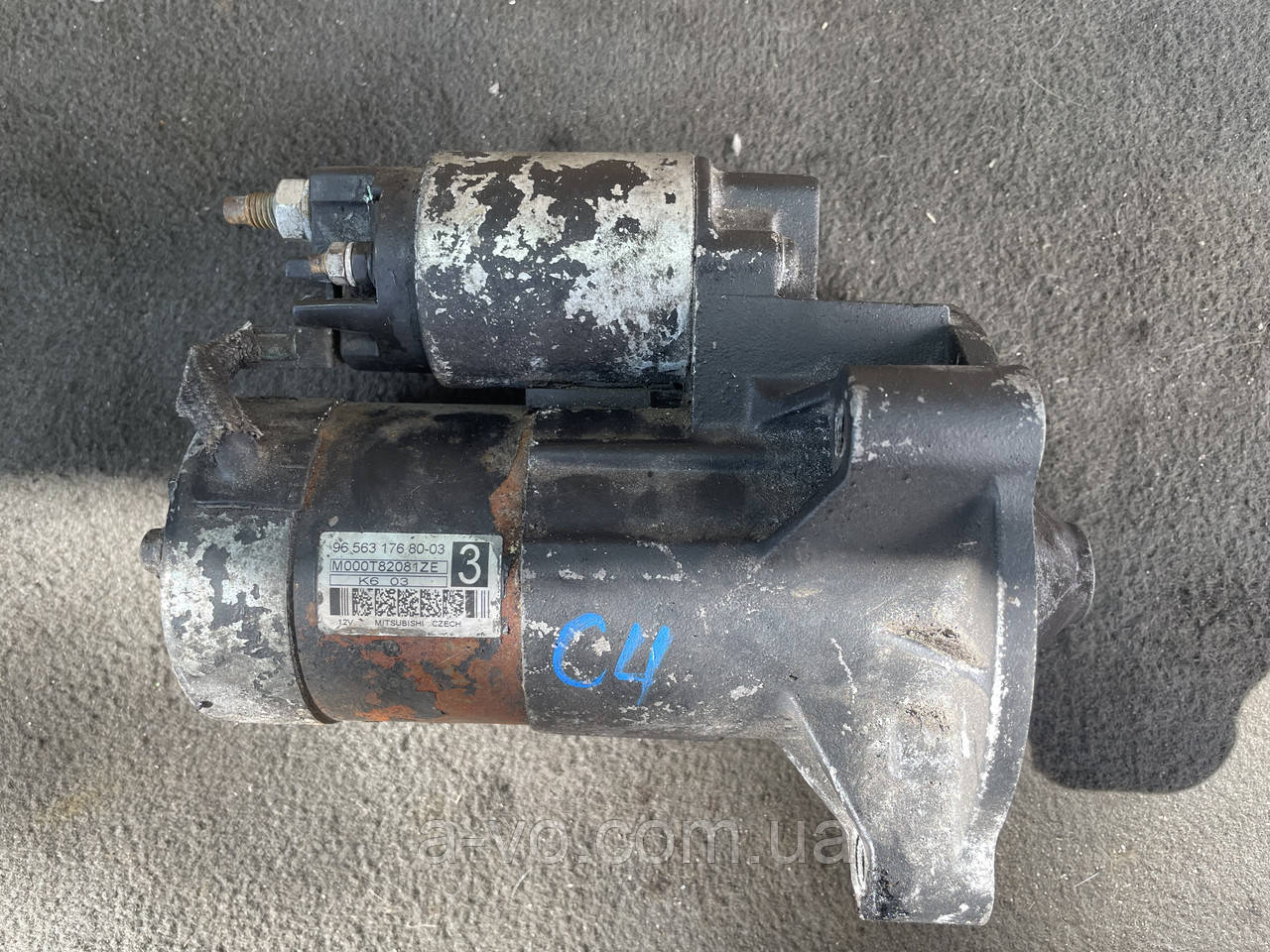 Стартер для Citroen C4 Picasso, 2.0b, 9656317680-03, 9656317680, 96563176, M000T82081ZE, 12 зубів, фото 1