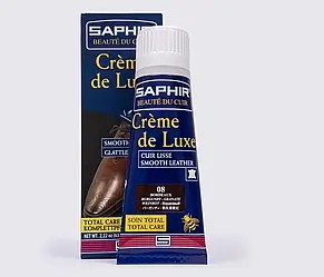 Водовідштовхуючий крем для взуття Saphir Creme De Luxe 1789, бордовий (08), 50 мл