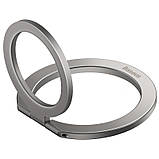 Тримач для телефону Baseus Halo Series Foldable Metal Ring (Single ring) (SUCH00001) Silver, фото 4