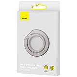 Тримач для телефону Baseus Halo Series Foldable Metal Ring (Single ring) (SUCH00001) Silver, фото 7