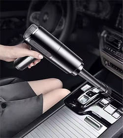 Ручний автомобільний пилосос в автомобіль від прикурювача ,мережевий автопилосос в машину 120 Вт,чорний