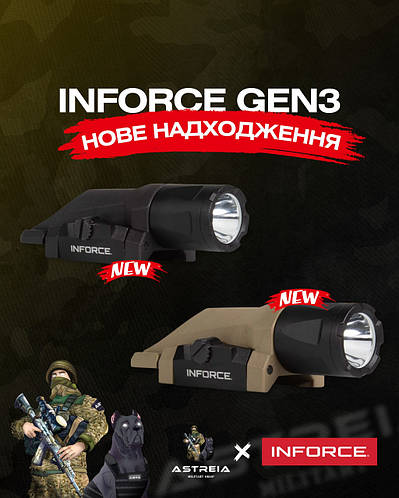 Нова лінійка підствольних ліхтарів INFORCE Gen 3