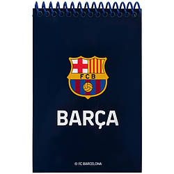 Блокнот на спіралі Kite FC Barcelona BC25-196, А6, 48 аркушів, нелінований