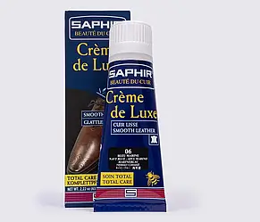 Водовідштовхуючий крем для взуття Saphir Creme De Luxe 1789, темно-синій (06), 50 мл