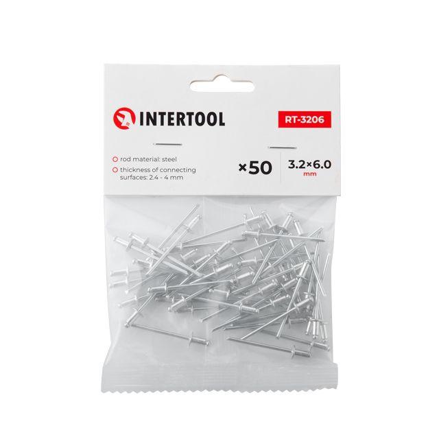 Заклепка алюмінієва для заклепувального пістолета INTERTOOL RT-3206