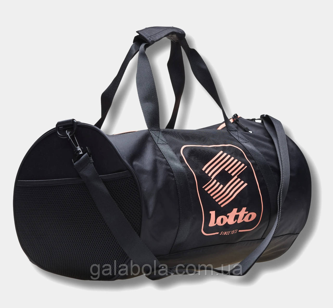 Сумка спортивна жіноча Lotto Roll Bag Gym W Чорна, фото 1