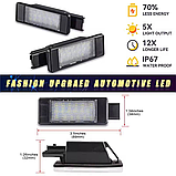 Led підсвітка номера Peugeot 3008, 308 (SW), 207, 2008, 208 (комплект 2-шт) 2006-2019 років, фото 4