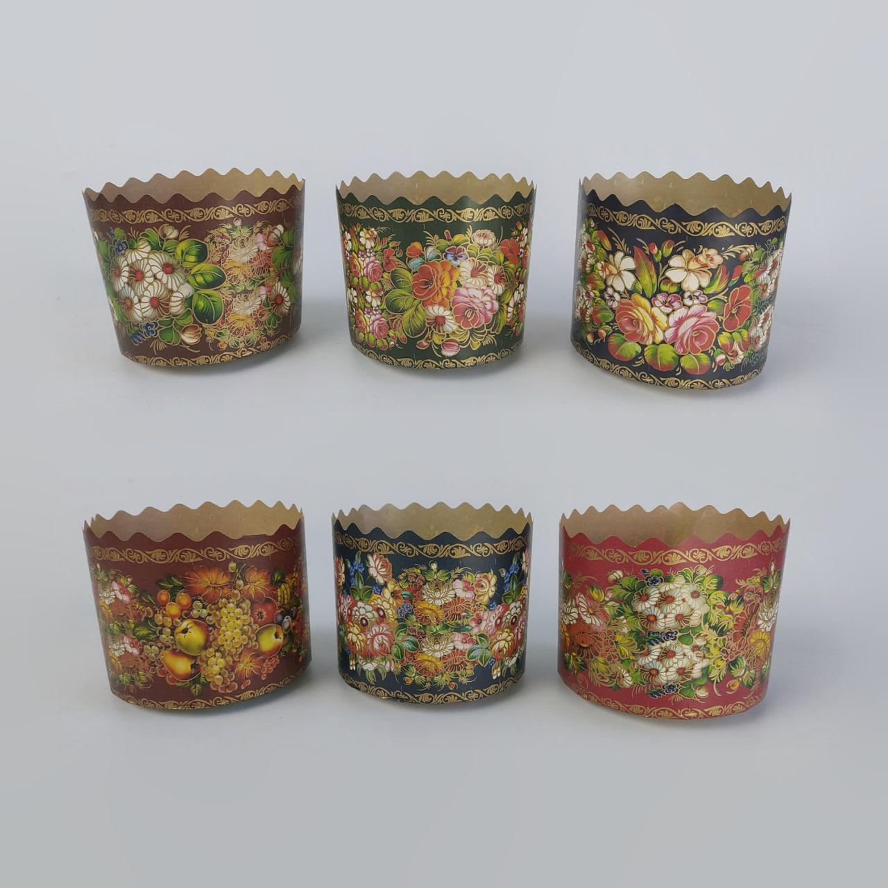 Формы бумажные для паски (85*130) Жостово (400гр) (50 шт), фото 1