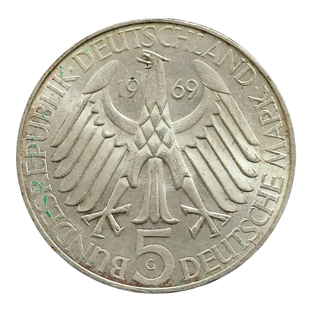 Німеччина 5 марок, 1969 150-та річниця - Народження Теодора Фонтані