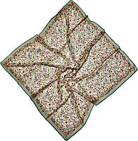 Легка хустка шарф з натурального шифону. Жіночий турецький платок шарф на літо Бордово- Салатовий