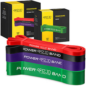 Еспандер-петля (гумка для фітнесу та спорту) 4FIZJO Power Band 4 шт 6-36 кг 4FJ0063 Poland
