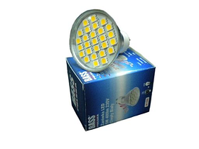 Енергозберігаюча LED лампочка GU10, 5 Вт, 400 лм Bass Polska 7859, світлодіодна лампочка GU10, енергозберігаюча лампа 5 Вт
