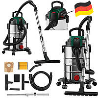 Господарський пилосос Parkside PWD 25 B3 для сухого та вологого прибирання (1400 Вт, 25 л, Німеччина)