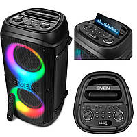 Акустична система SVEN PS-800 Black (100 Вт, TWS, Bluetooth, підсвітка, караоке, FM)