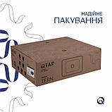 Комплект Qtap Tern: Раковина накладна прамокутна 480х370х135 мм Matt Black + Донний клапан PU03, фото 5